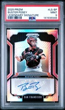 2025 PANINI PRIZM LEGENDARY SIGNATURES #LS-BP BUSTER POSEY AUTO PSA 9 GIANTS