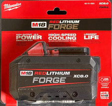 Genuine MILWAUKEE M18 18V REDLITHIUM FORGE XC 8.0Ah Battery Pack 48-11-1881