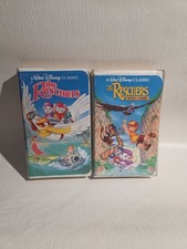 The Rescuers & The Rescuers Down Under VHSLot|Walt Disney Classics Black Diamond