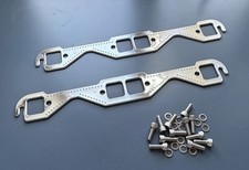 Sbc Aluminum Square Port Header Exhaust Gaskets Reusable Stainless Steel Bolts Sbc Aluminum Square Port Header Exhaust Gaskets Reusable Stainless Steel Bolts