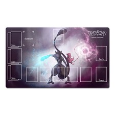 Pokemon Table Playmat Mew and Mewtwo TCG CCG Mouse Pad Trading Card Game Mat