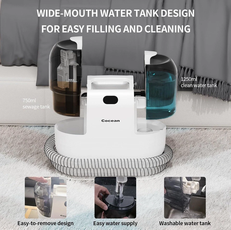 Multi-Purpose Portable Carpet and Upholstery Cleaner, Carpet Cleaner Machine ... - image 3 of 3