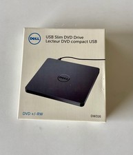 Dell DW316 USB Slim DVD Drive DVD /-RW External Drive with Burner - New