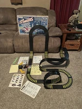 Tyco Super Cliff Hangers With Nite Glow Slot Car Set 100% Complete Very Rare