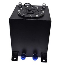 Fuel Cell Tank 2.5 Gallon Lightweight Polished Aluminum Race Drift w/ Level