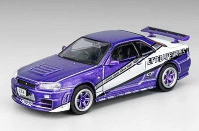NISSAN Skyline GT-R (R34) NISMO Z-Tune - purple - Shadow 1:64