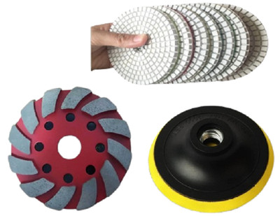 Industrial diamond tools 6'' stonework concrete grinding marble granite stone pad