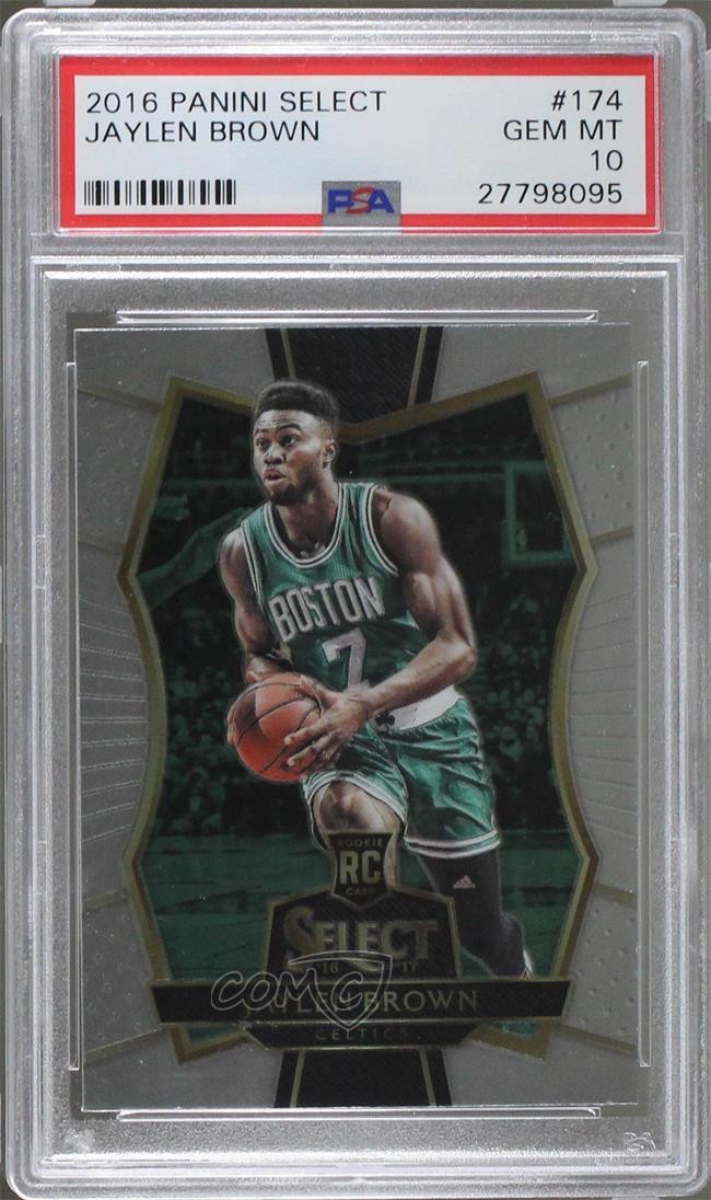 2016-17 Panini Select Premier Level Jaylen Brown #174 PSA 10 GEM MT gl8