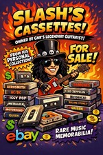 LOUIS ARMSTRONG - CASSETTE TAPE - OWNED by SLASH of GUNS N ROSES 🎸🎩