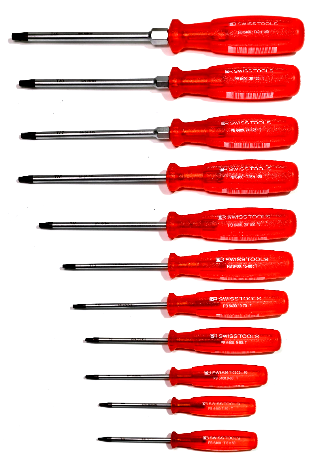 PB SWISS TOOLS 6400 Multicraft TORX ® Schraubendreher 11-tlg. komplettes Set NEU