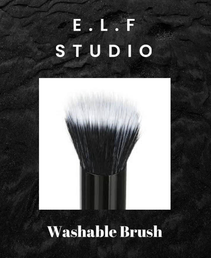 E.L.F. Small Stipple Brush #84025 – 6.75" Synthetic Duo Fiber Makeup Brush - Image 2 of 4