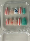 Decorative Artificial Nails, Custom Starfish Beach Sea Design, Hand Decorated — photo 3