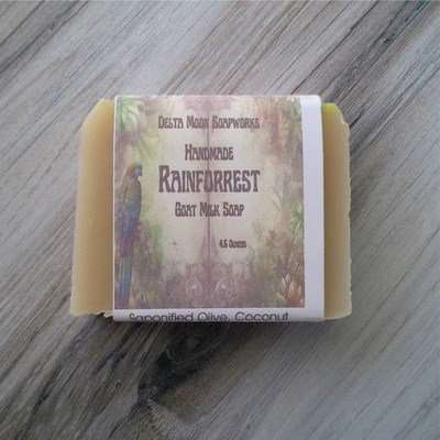 Handmade Rainforrest  Goat Milk Soap,  + samples, ships fast, Besteller