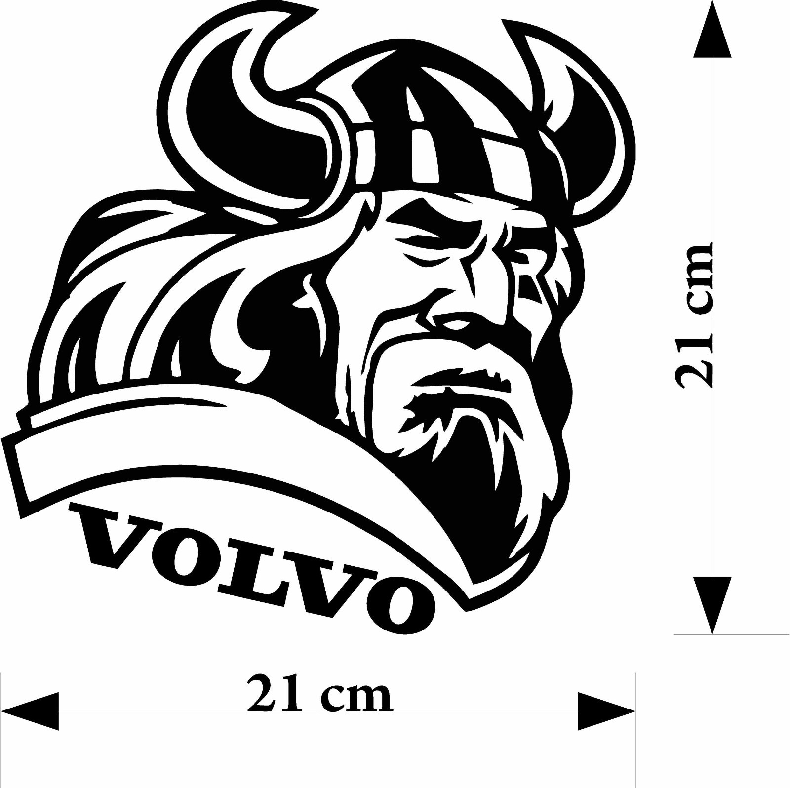Volvo Viking vinyl decal sticker truck for walls glass body panels eBay