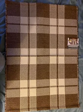 BETTER HOMES & GARDENS REVERSIBLE SCATTER RUG 24INX 36 IN MOCHA PLAID TO STRIPE