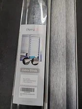 Changshade Cordless Zebra Roller Shade with Valance, Double Layered Blind (M79)