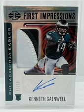 2021 Panini Illusions Kenneth Gainwell FIRST IMPRESSIONS #137 BLACK /50 + BONUS