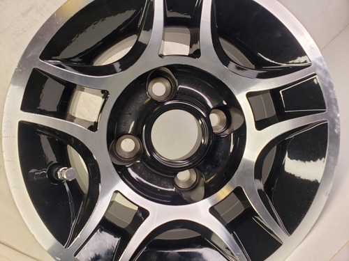 Club Car 10x6 4/4 Black & Machined Golf Cart Rims Wheels pull-off scratch & dent - Picture 16 of 24