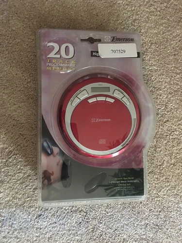 Emerson CD player with headphones Model HD7999RD New sealed Red