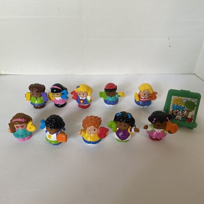 Fisher Price Little People Time To Learn Numbers #1-10 Complete Set Figures