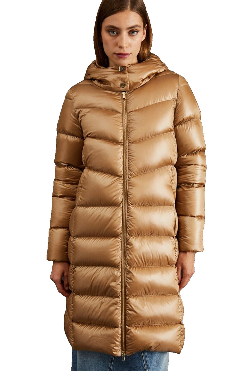 ? Marella by MAX MARA Long quilted DOWN jacket Usa10_ It46_ De42_ 