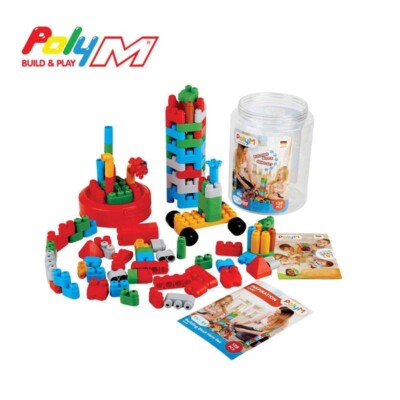 PolyM 760084 128-PCS Building Block Set Suitable For Children Aged 2-6 Years