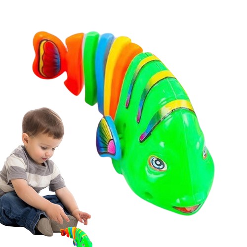1x Wind-up Fish Toy Swim Pool Bath Toys for Toddler Sea Animal Bath Toy Bath Toy