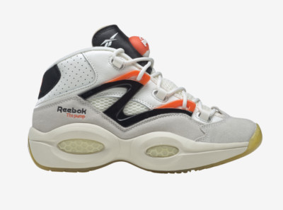 Reebok Question Pump Orange White Black H06490 Men's Size 7.5-12 Iverson