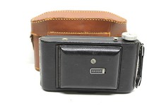 Vintage Kodak Vigilant Junior Six-20 Folding Bellows Camera Kodet Lens w/ Case