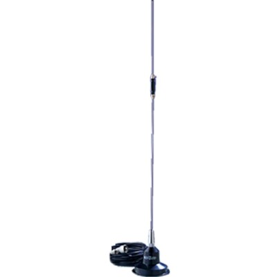 Hustler RUM150 100W-MAX Power VHF Magnet Mount w/ 49'' Whip Antenna - Black