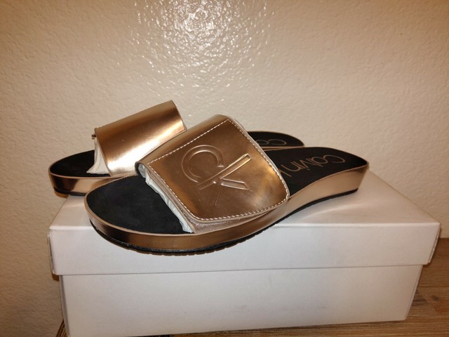 calvin klein women's marlina flat sandal