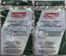 Coleman Lantern 21 String Tie Mantles 2 Packs Of Four Qty 8 Total