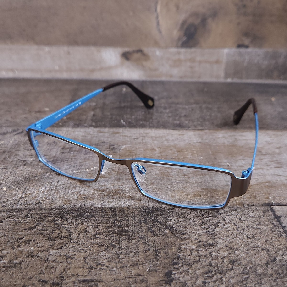 Kliik Brown & Blue Prescription Glasses Frames Kliik - K-689 - Bayne Optical main image 3