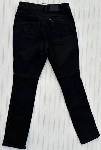 NEW Harley Davidson Carve Denim Riding Jeans 3M Reflective Women's 32 Black NWT - Picture 3 of 7