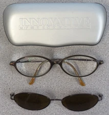 Vintage Innovative Technology Eyeglass Frame IMF 401 50 16/140 Bronze Twist
