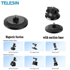 TELESIN Magnetic Suction Bracket Base Camera Holder Suction Cup For Insta360 Go3