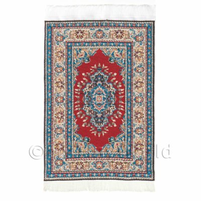 Puppenstube kleiner rechteckiger Tudor / Mittelalter Teppich 
