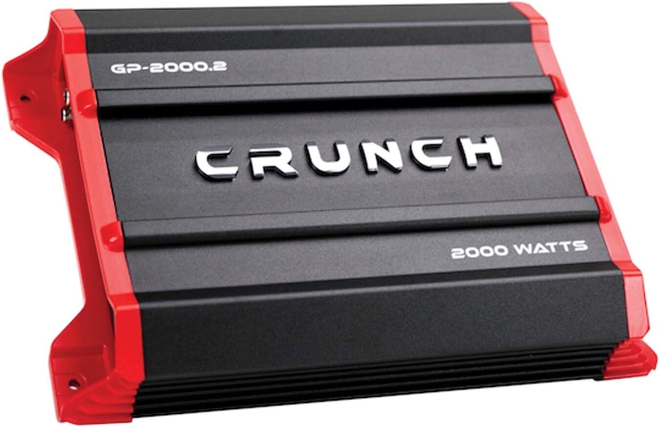 Crunch GP-2000.2 Ground Pounder 2000 Watt 2-Channel Amplifie