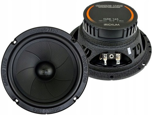 Ground Zero GZRM 80SQ - Altoparlanti Midrange 80mm (3 Ohm) - Qualità Sonora Con Membrana HQPP E Magnete Al Neodimio, Venduti In Coppia