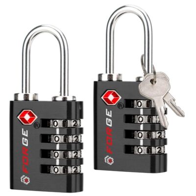 Dual-Opening Key or Combination Access Lock TSA Approved Locks for Luggage Pe...