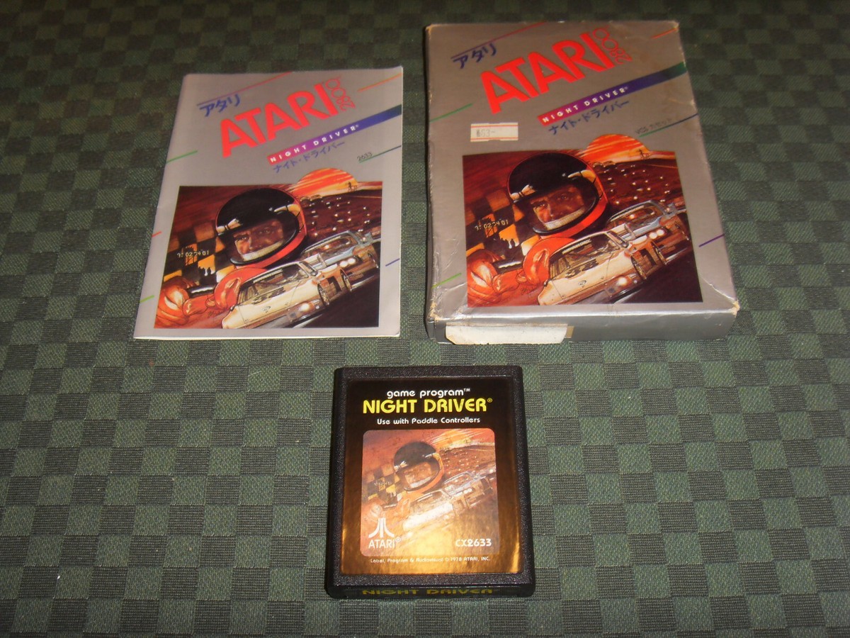 NIGHT DRIVER ATARI 2800 jeu vidéo japonais compatible Atari NIGHT DRIVER ATARI 2800 jeu vidéo japonais compatible Atari