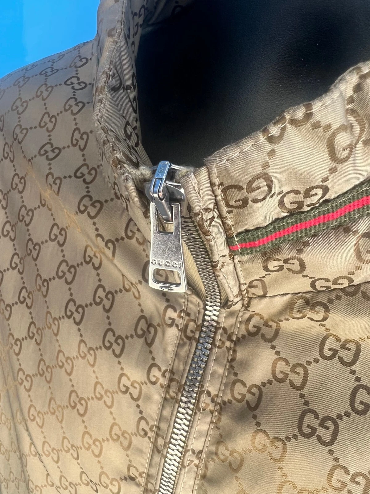 Giacca a vento Gucci edizione limitata da collezione Guccissima GG 56 US L