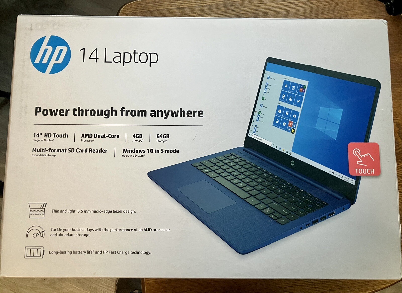 HP Stream Touchscreen 14fq0037nr 14" 64GB 4GB Memory Laptop New In Box 195122139308 eBay