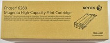 New Genuine XEROX 106R01393 Magenta High Cap Toner Phaser 6280 OPEN BOX AND BAG