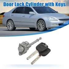 Front Door Lock Cylinder Kit w/2 Key 72185-T2A-A01 for Honda Accord 2013-2017