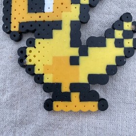 Final Fantasy Pixel Art Chocobo Sprite 3&rdquo;x3&rdquo; Retro Vintage NES