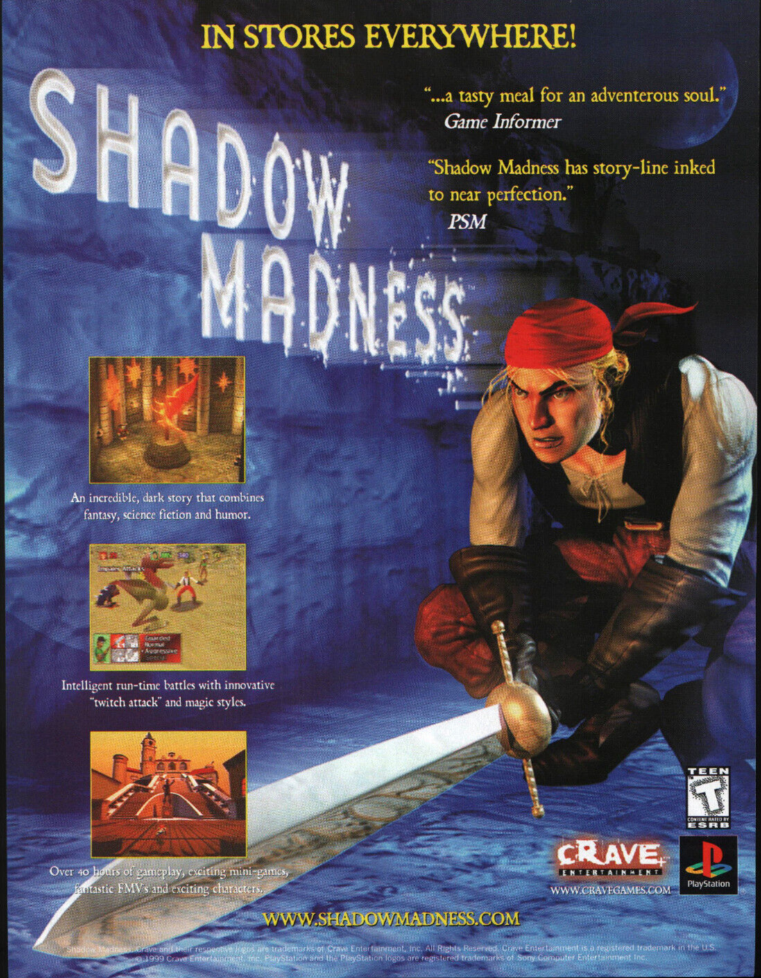 Shadow Madness Crave Entertainment - Video Game Print Ad / Poster Promo ...