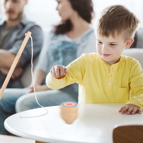 JOUETS EN BOIS Gyroscope Gyroscope bois Gyroscopes cognitifs pour