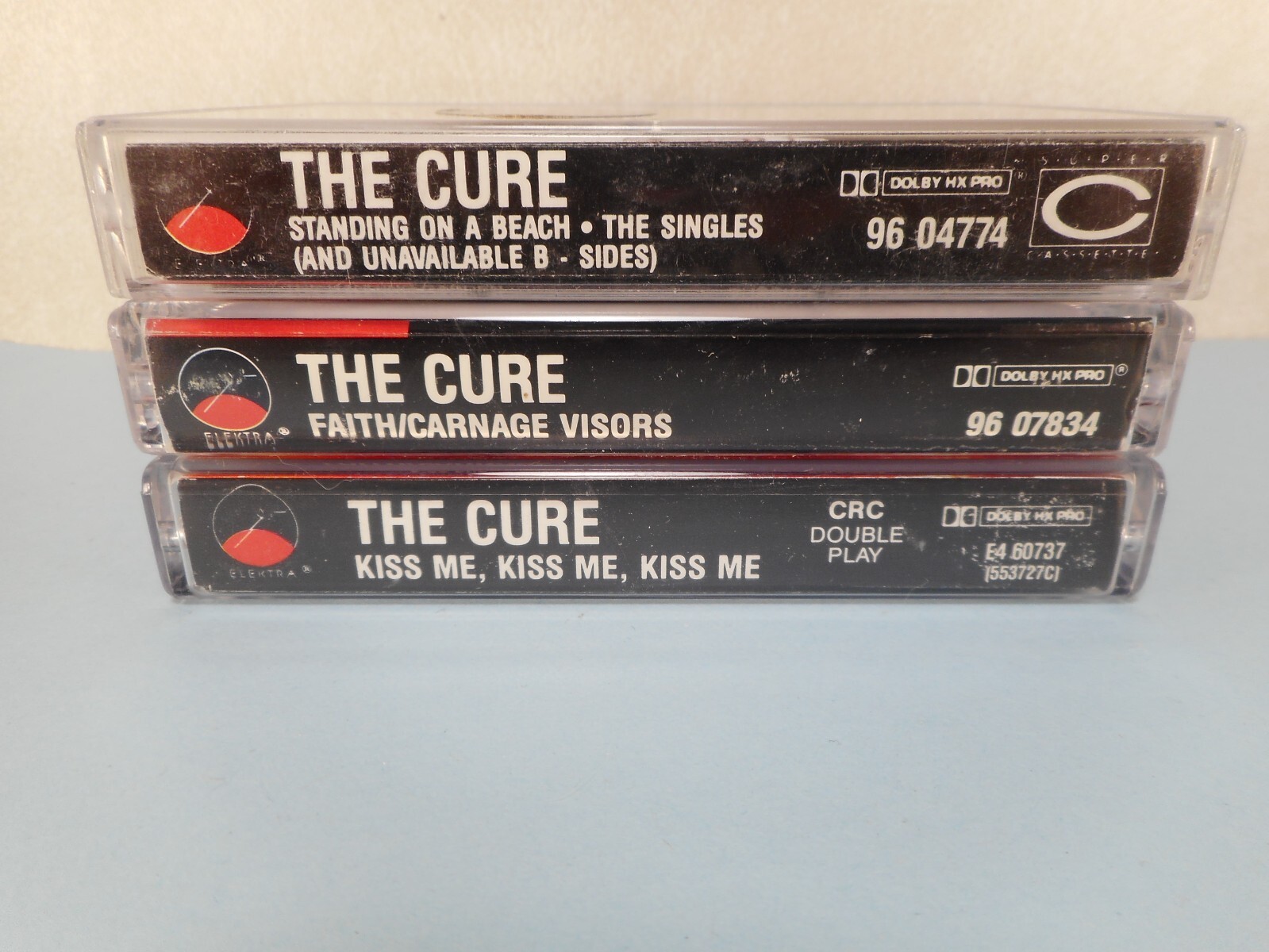 THE CURE 3 Cassettes Faith / Carnage Visors, Kiss Me, Standing on the Beach eBay