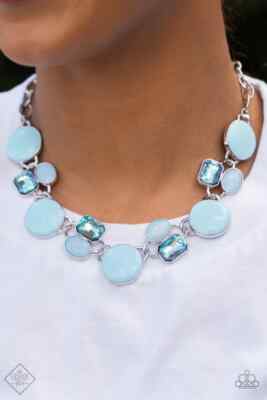 Paparazzi ~ Dreaming in MULTICOLOR Blue Necklace ~ 4 Piece Set ~ So Beautiful!!!